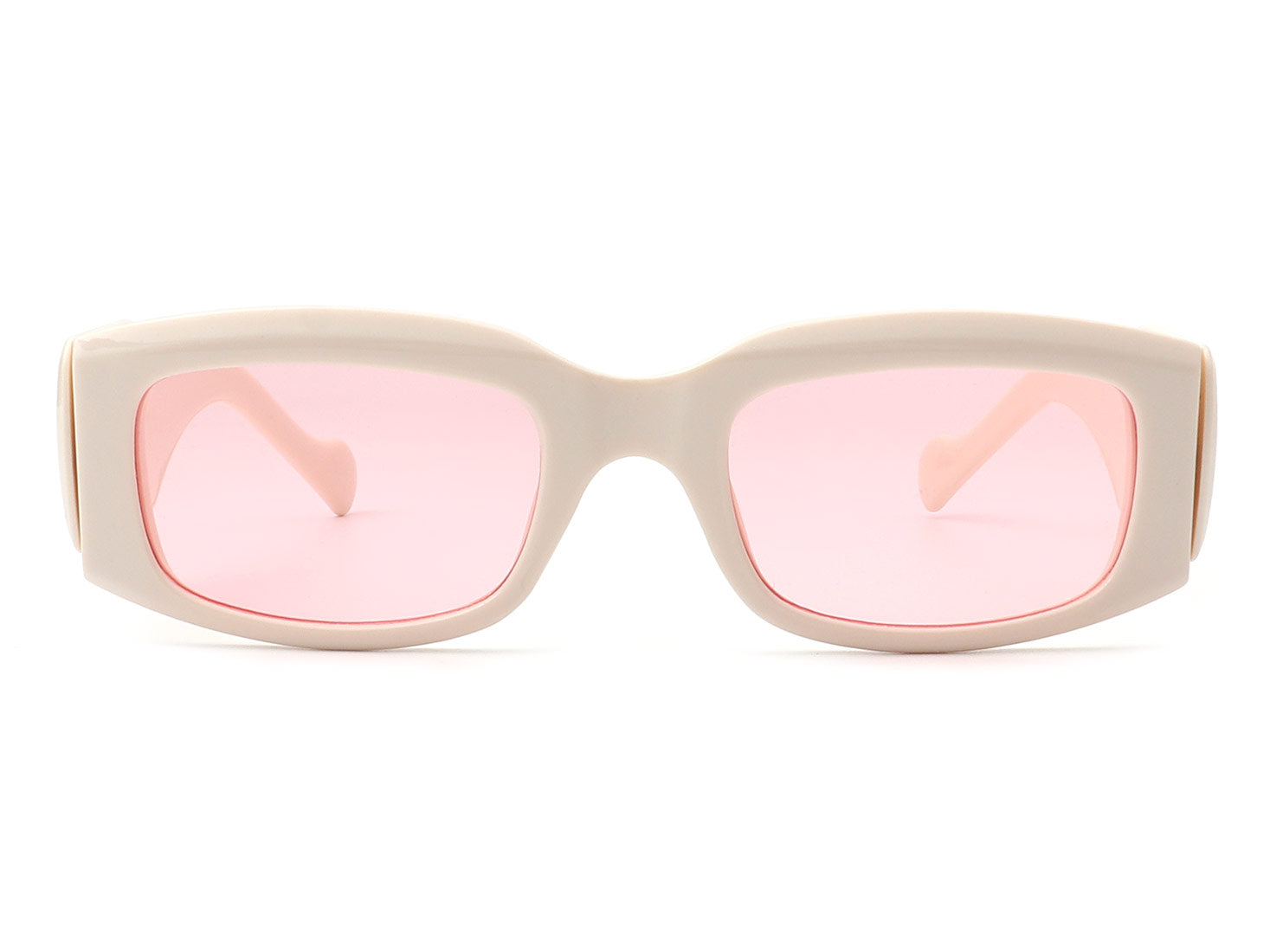 S1166 - Retro Rectangle Bold Vintage Thick Frame Fashion Sunglasses