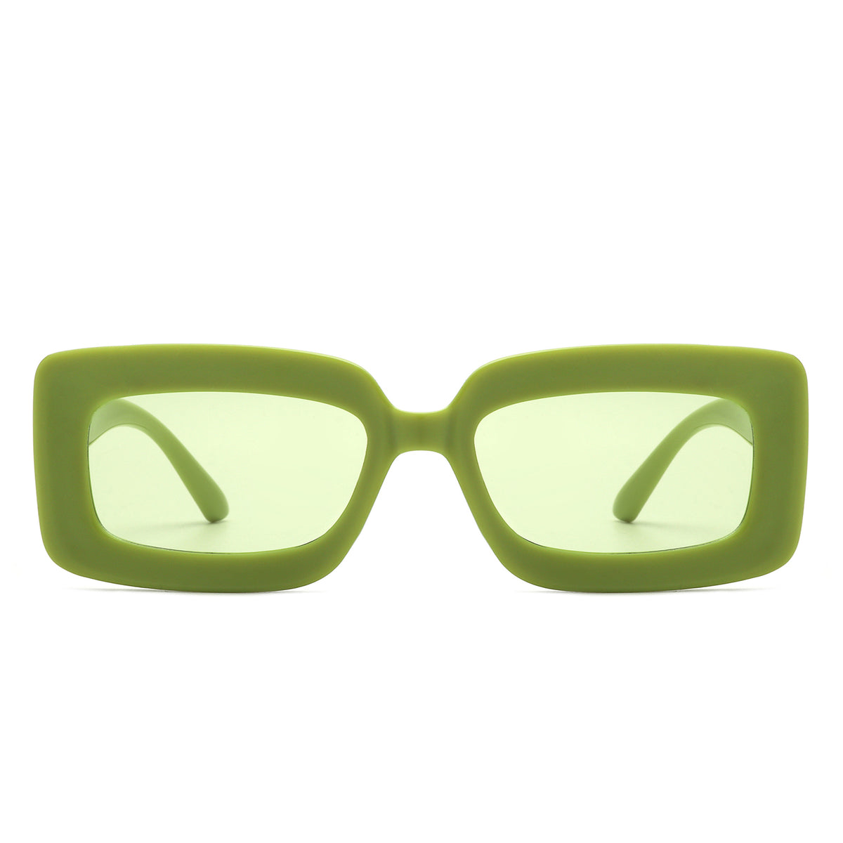 HS1196 - Rectangle Flat Lens Fashion Tinted Square Wholesale Sunglasses - Iris Fashion