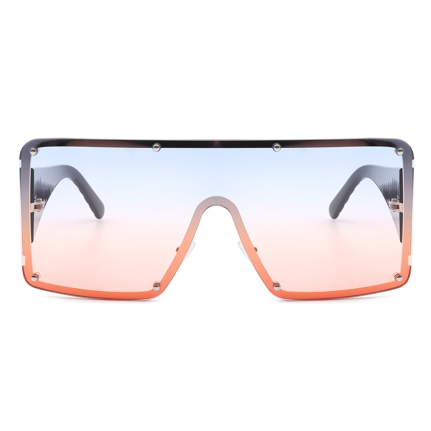 WAIMEA Square Large Sunglasses High Quality Unisex Fashion Brand Design  With Integrated Flat Top Z1583E From Uooy, $14.62