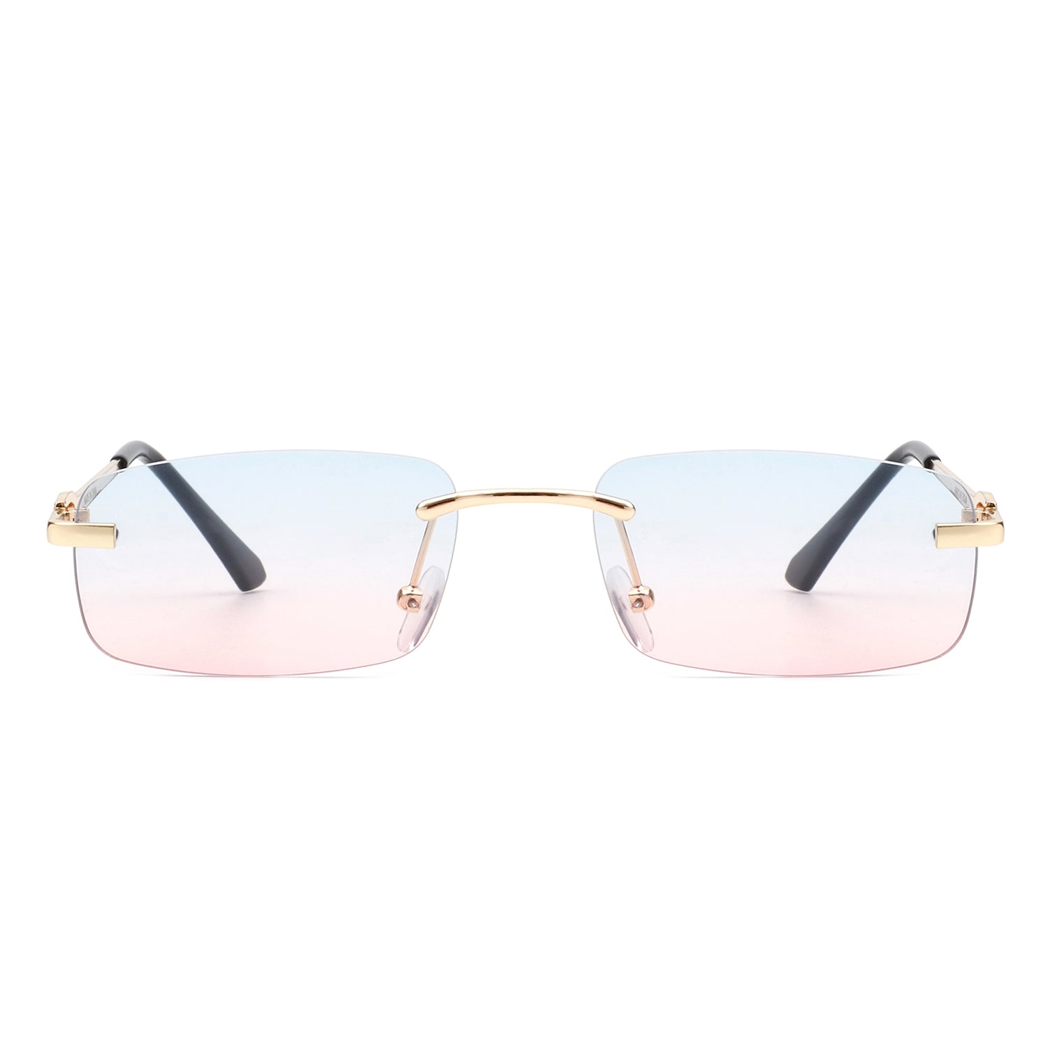HW3013-1 - Rectangle Classic Narrow Vintage Fashion Tinted Retro Sunglasses