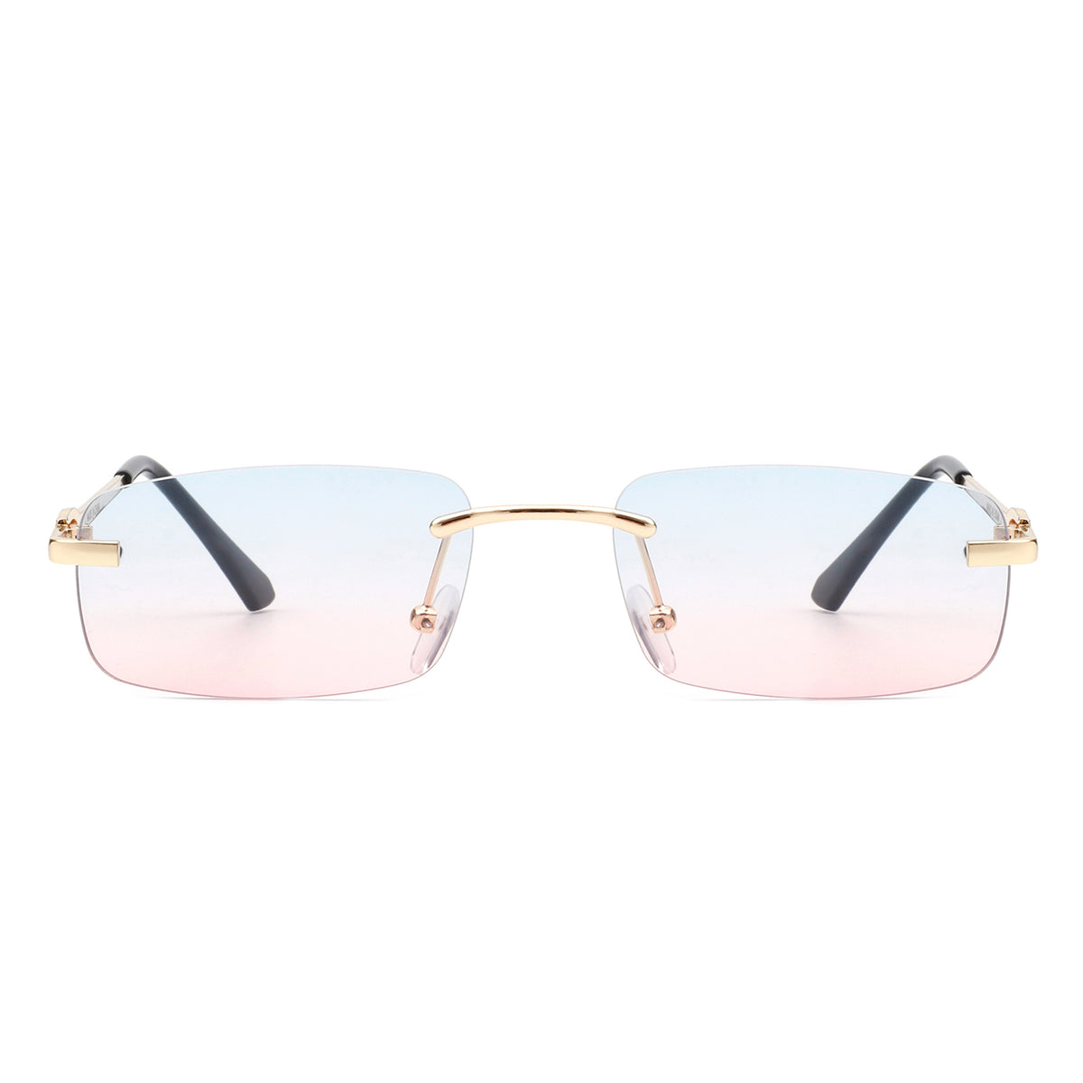 HW3013-1 - Rectangle Classic Narrow Vintage Fashion Tinted Retro Sunglasses