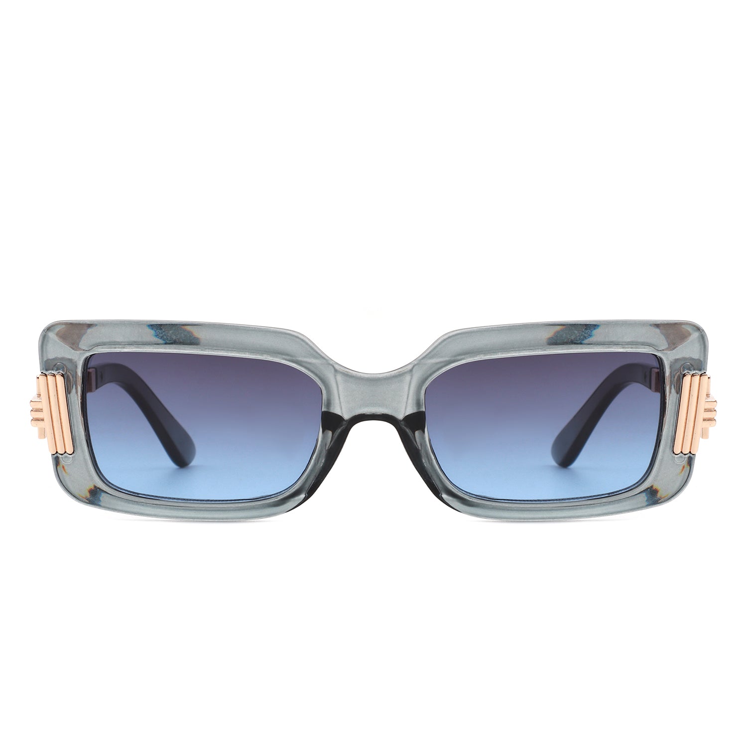 HS2117 - Women Chic Square Irregular Design Fashion Sunglasses