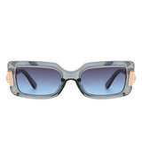 HS2117 - Women Chic Square Irregular Design Fashion Sunglasses