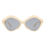 S1195 - Geometric Retro Hexagonal Fashion Polygon Wholesle Sunglasses