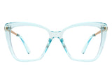 HBJ2011 -  Women Square High Pointed Cat Eye Blue Light Blocker Glasses