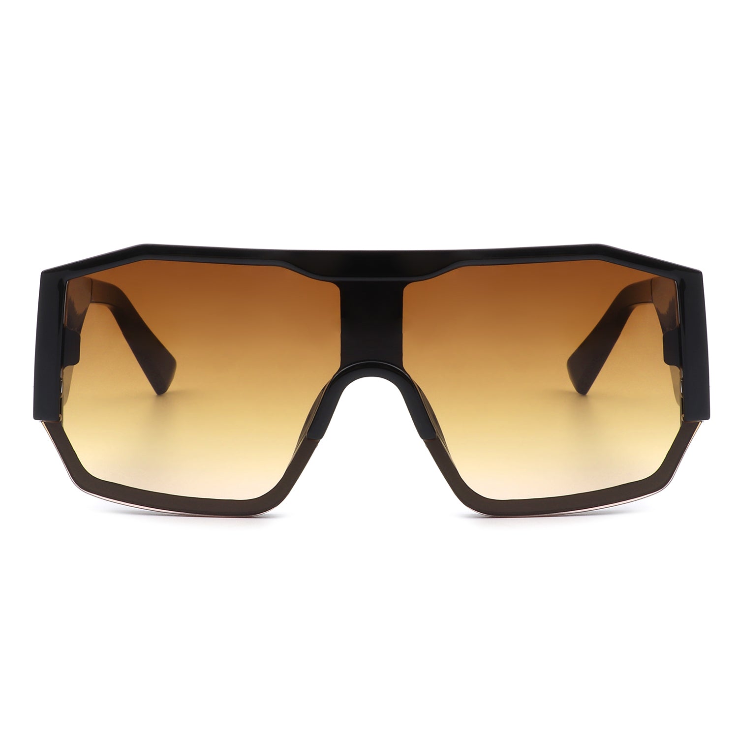 S1176 - Retro Square Oversize Fashion Vintage Aviator Designer Sunglasses