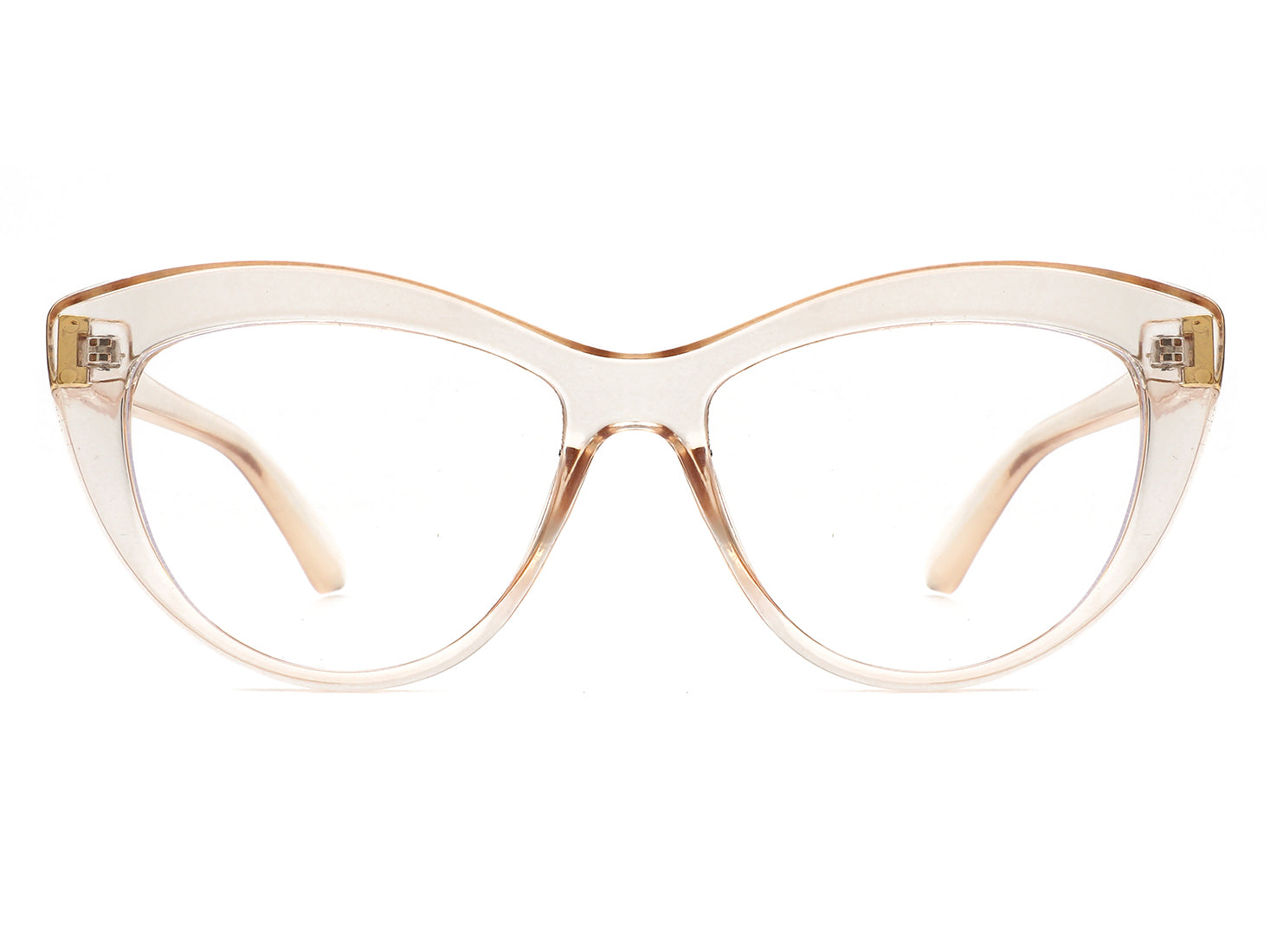 HBJ2013 - Women Retro Bold Round Cat Eye Fashion Blue Light Blocker Glasses