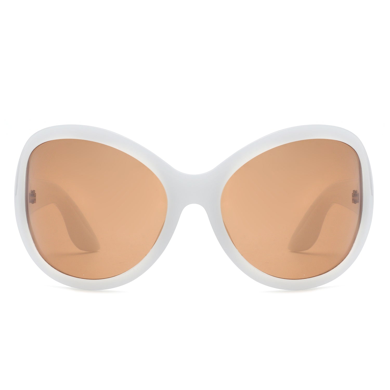 S1212 - Women Oversize Round Wraparound Fashion Wholesale Sunglasses
