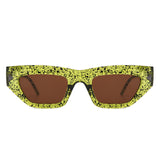 HS2134 - Women Fashion Square Chunky Retro Chic Cat Eye Wholesale Sunglasses