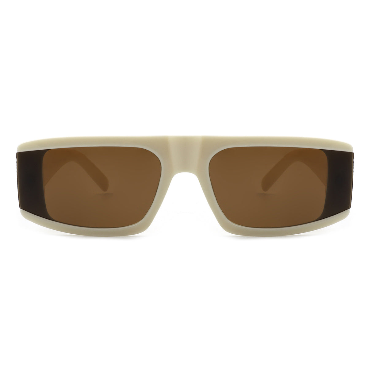 HS1040-1 - Rectangle Vintage Flat Top Retro Fashion Sunglasses