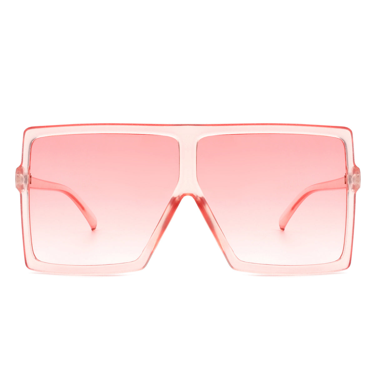 HS1096-1 - Square Oversize Women Flat Top Fashion Sunglasses