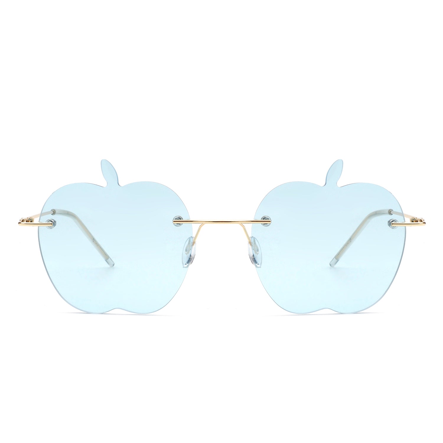 HW2011 - Rimless Apple Shape Party Frameless Tinted Sunglasses – Iris  Fashion