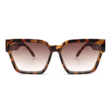 HS3006 - Square Bold Retro Thick Vintage Designer Fashion Sunglasses