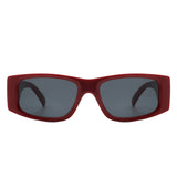 HS1166 - Rectangle Retro Tinted Vintage Square Sunglasses