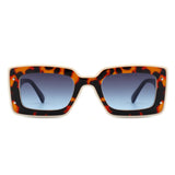 HS2052 - Rectangle Retro Flat Lens Tinted Fashion Square Sunglasses