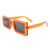 HS1042 - Classic Retro Rectangle Vintage Square Fashion Sunglasses