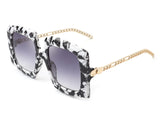 HS2011 - Women Retro Square Oversize Fashion Sunglasses