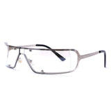 HJ2035 - Rectangle Narrow Tinted Wraparound Square Fashion Sunglasses