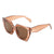 HS1073 - Oversize Square Tinted Women Fashion Cat Eye Sunglasses