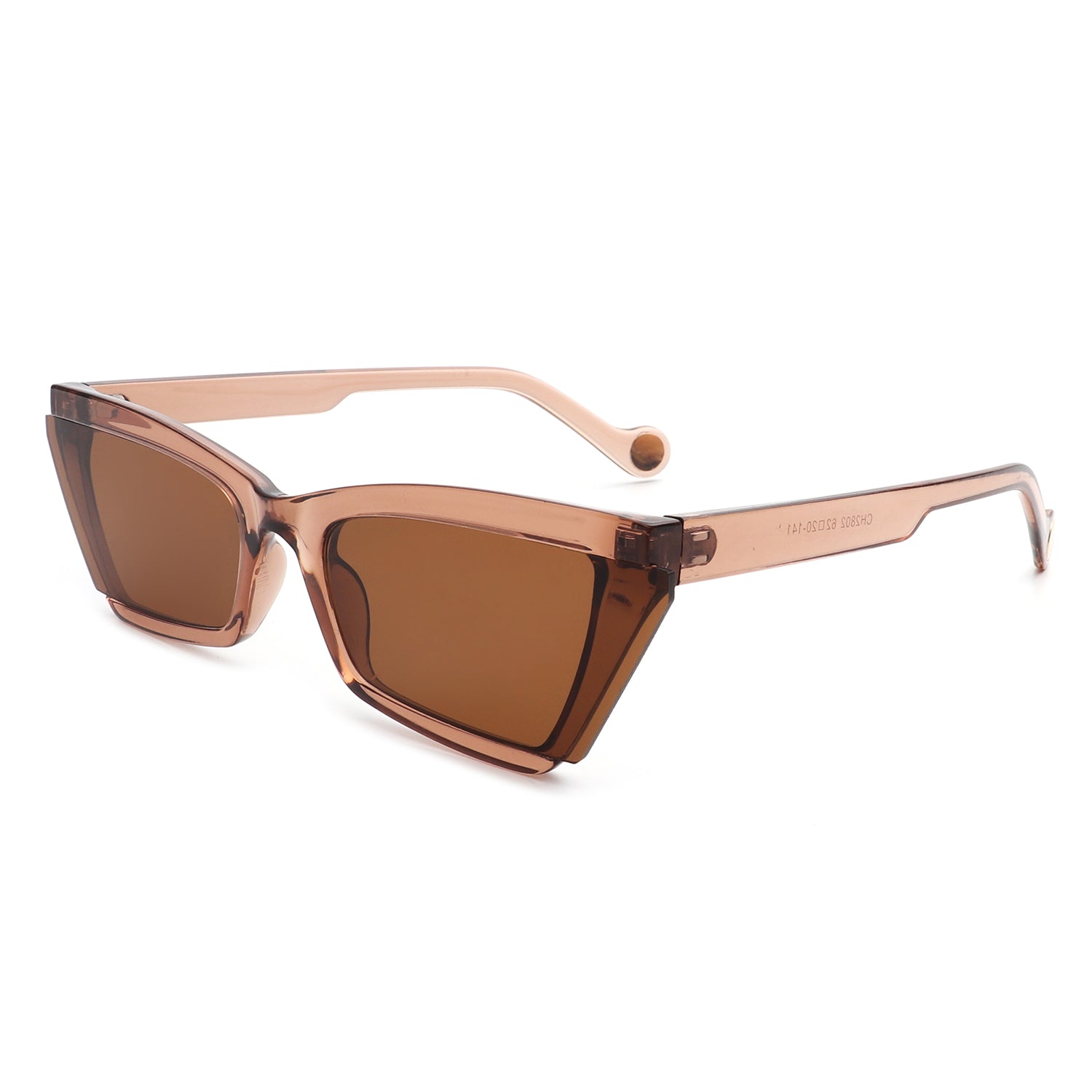HS1051 - Retro Rectangle Vintage Flat Top Cat Eye Fashion Wholesale Sunglasses