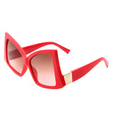 S2119 - Women Oversize Square High Pointed Fashion Sunglasses