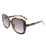 S1177 - Women Square Oversize Retro Fashion Sunglasses