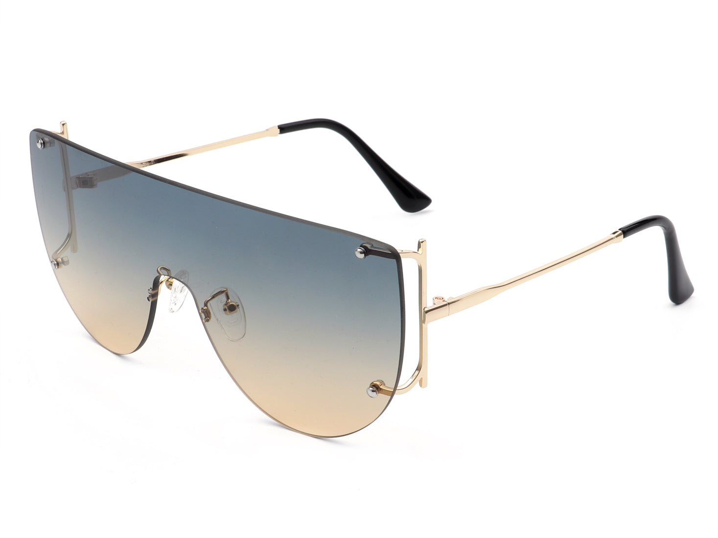Palarado Trendy Vintage Retro 70s Oversized Square Aviator Sunglasses for  Women Men Cool Shades Metal