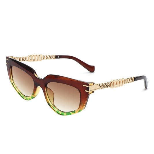 HS2140 - Women Chic Chain Link Design Fashion Cat Eye Wholesale Sunglasses