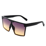 HS2103 - Oversize Retro Square Flat Top Tinted Fashion Women Sunglasses