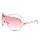 HJ2046 - Oversize Rhinestone Design Fashion Women Aviator Wholesale Sunglasses