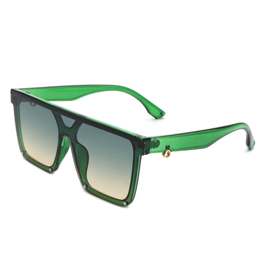 HS2137 - Square Flat Top Women Fashion Oversize Wholesale Sunglasses