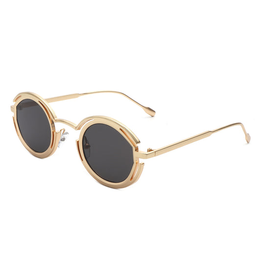 HJ2048 - Fashion Circle Geometric Round Futuristic Fashion Wholesale Sunglasses