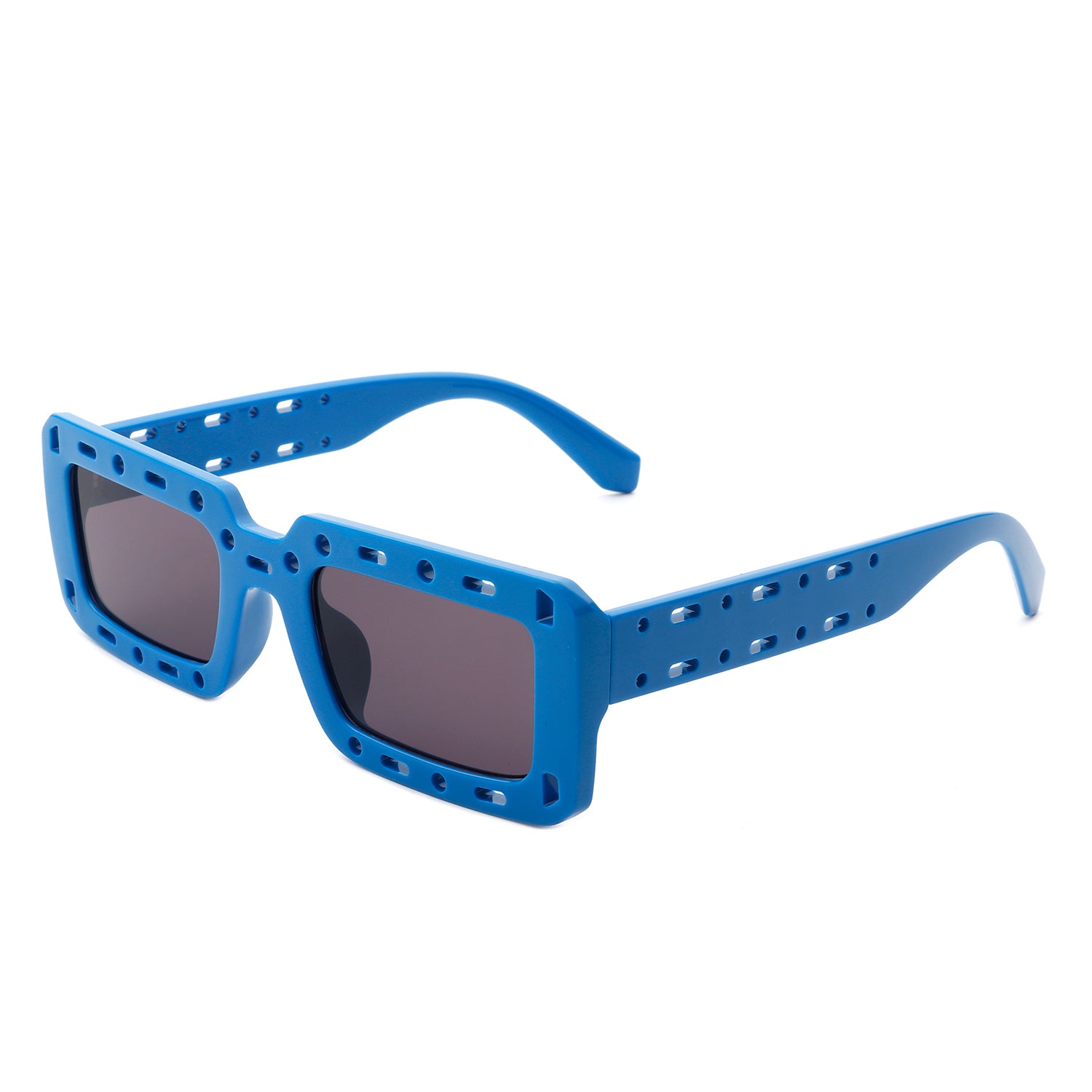 Eyewear: Square Blue Light Glasses, acetate, metal & calfskin — Fashion