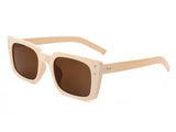 HS1020 - Flat Rectangle Retro Vintage Fashion Sunglasses