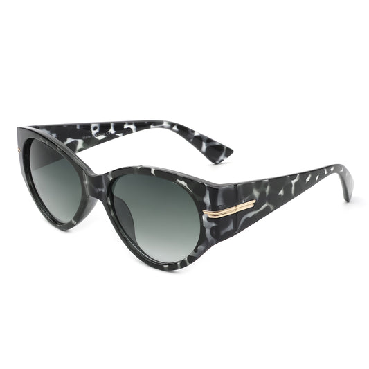 S1188 - Round Oval Retro Cat Eye Vintage Fashion Sunglasses