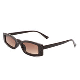 HS1191 - Rectangle Slim Retro Tinted Square Vintage Narrow Wholesale Sunglasses