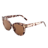 HS1109 - Women Round Retro Fashion Cat Eye Sunglasses