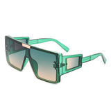 HS2026 - Square Retro Oversize Thick Frame Vintage Fashion Sunglasses