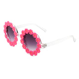 HS1095 - Round Daisy Flower Shape Circle Party Floral Women Sunglasses