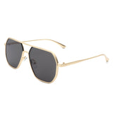 HJ2049 - Retro Square Brow-Bar Aviator Fashion Wholesale Sunglasses
