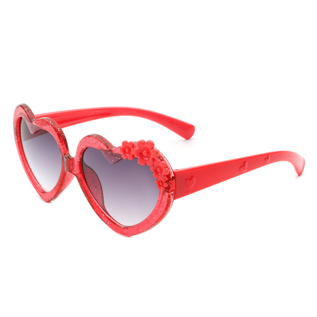 HK2033 - Kids Cute Toddler Heart Shape Girls Children Wholesale Sunglasses