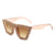 HS2006-1 - Women Rhinestone Square Diamonds Cat Eye Fashion Sunglasses