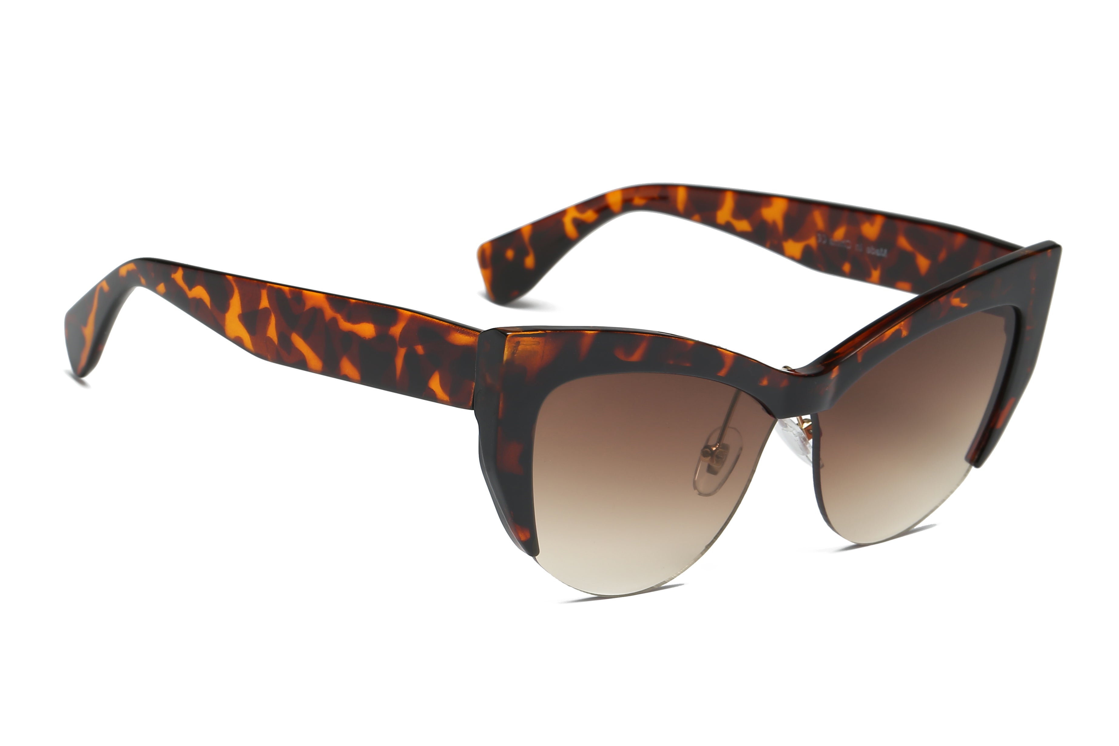 S2054 - Women Half-Frame Cat Eye Sunglasses - Iris Fashion Inc. | Wholesale Sunglasses and Glasses