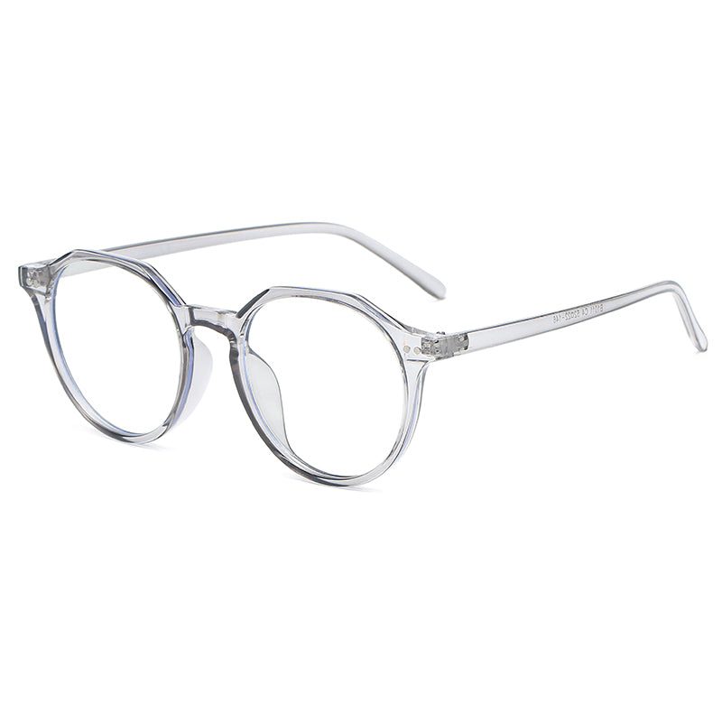 B1011 - Classic Circle Round Blue Light Blocker Fashion Glasses - Iris Fashion