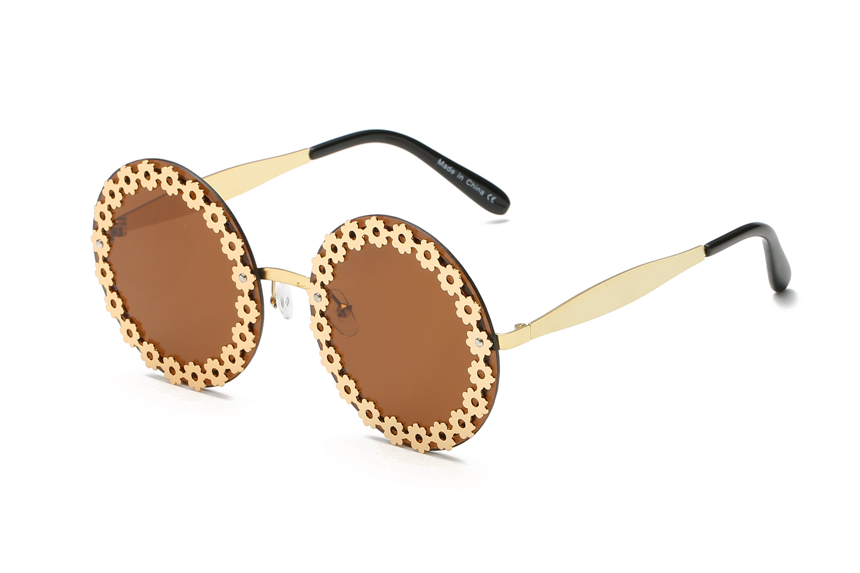 S3013 - Women Funky Hipster Round Fashion Sunglasses - Iris Fashion Inc. | Wholesale Sunglasses and Glasses