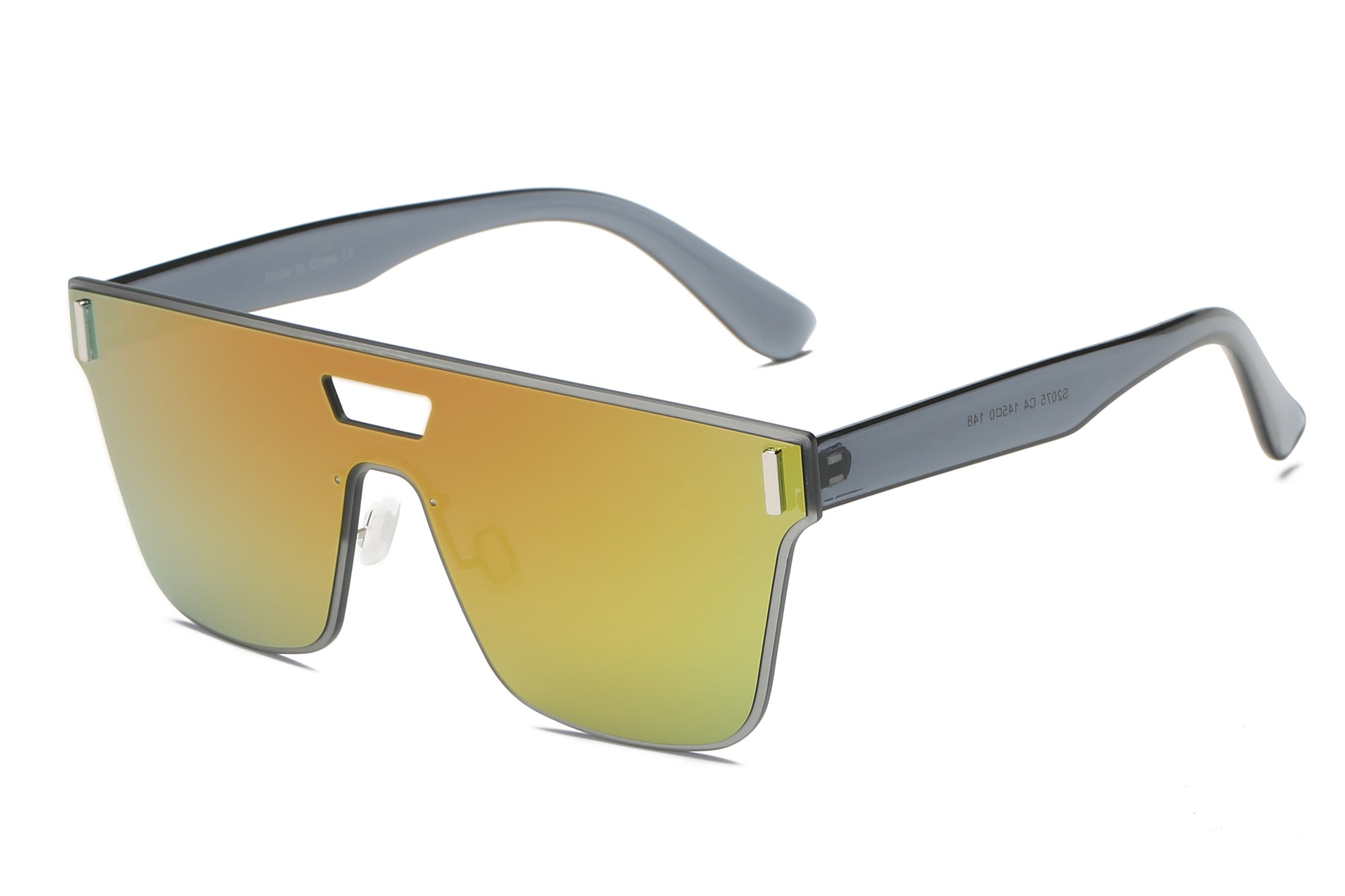 S2075 - Unisex Retro Square Mirrored Sunglasses - Iris Fashion Inc. | Wholesale Sunglasses and Glasses