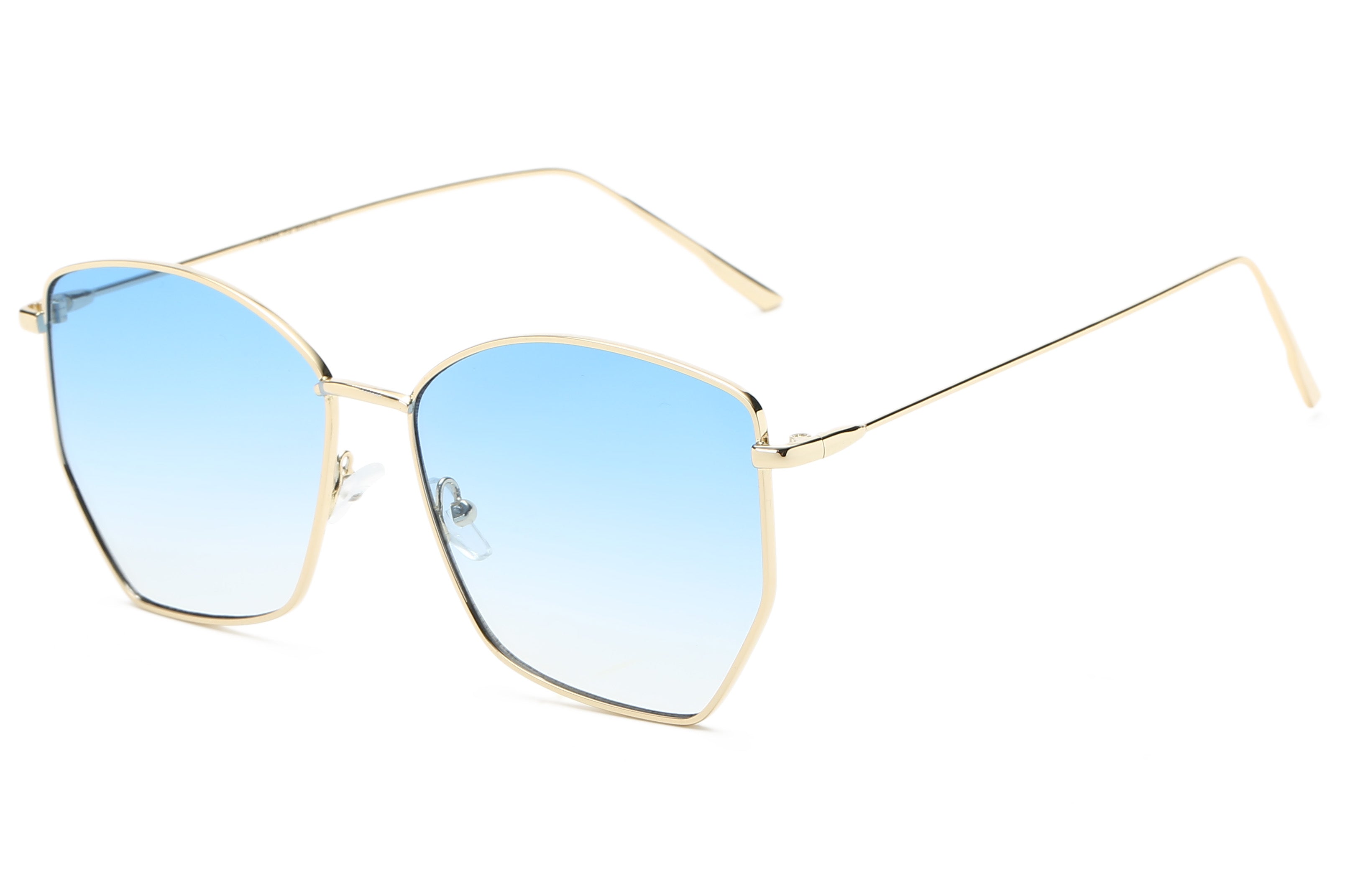S2073 - Women Oversize Geometric Metal Fashion Sunglasses - Iris Fashion Inc. | Wholesale Sunglasses and Glasses