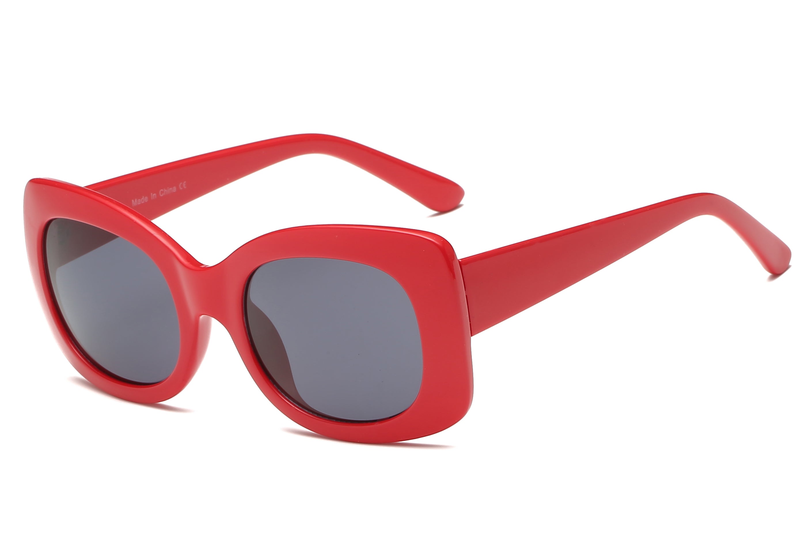 S1063 - Women Fashion Retro Rectangle Oversize Sunglasses - Iris Fashion Inc. | Wholesale Sunglasses and Glasses