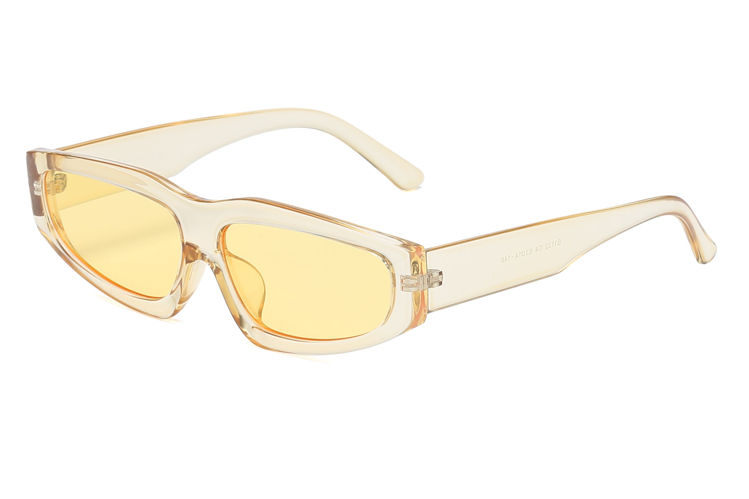 S1132 - Retro Thick Rectangle Unisex Fashion Sunglasses - Iris Fashion Inc. | Wholesale Sunglasses and Glasses