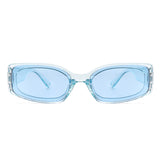 HS18063 - Retro Rectangle Vintage Small Square Fashion Sunglasses